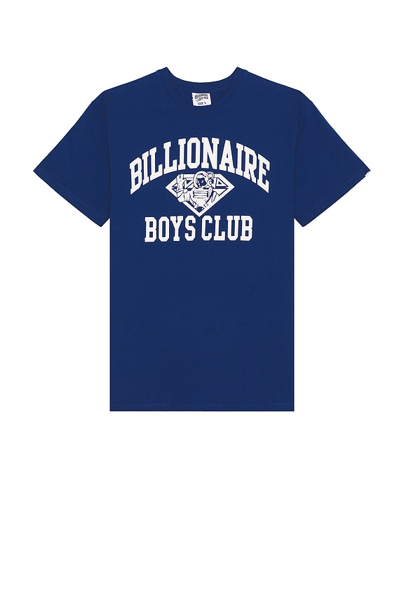 view 1 of 4 College Short Sleeve Tee in Navy Peony