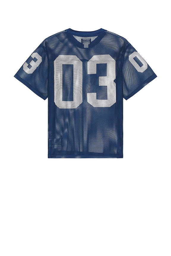 view 2 of 4 Varsity Cropped Jersey in Navy Peony