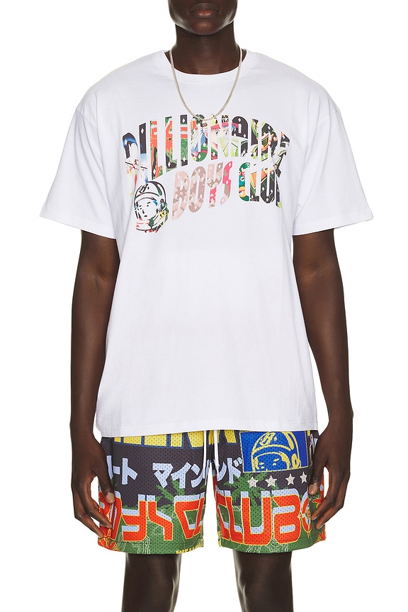 view 1 of 4 CAMISETA CURVE COLLAGE in White