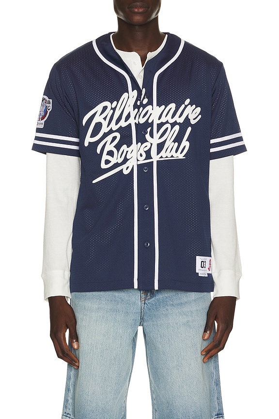 view 1 of 5 Big Chew Baseball Shirt in Blue Depths