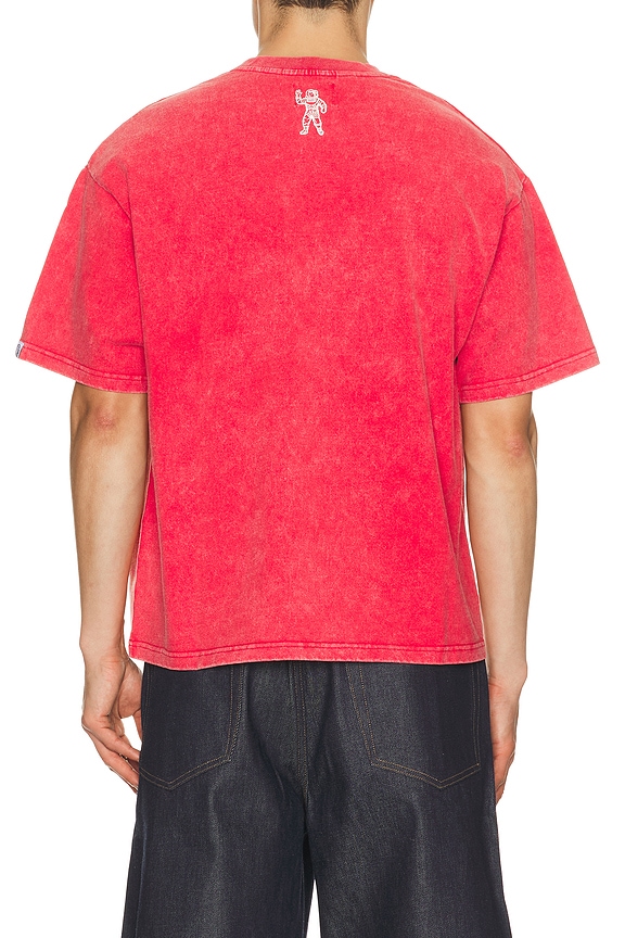 view 2 of 4 T-SHIRT FADED CURVE in Red