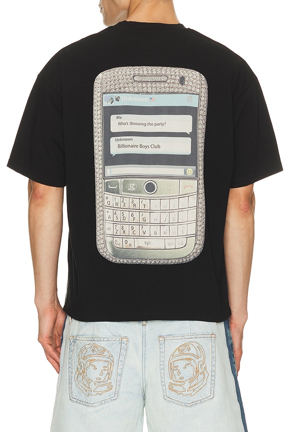 view 1 of 4 Text Cropped Tee in Black