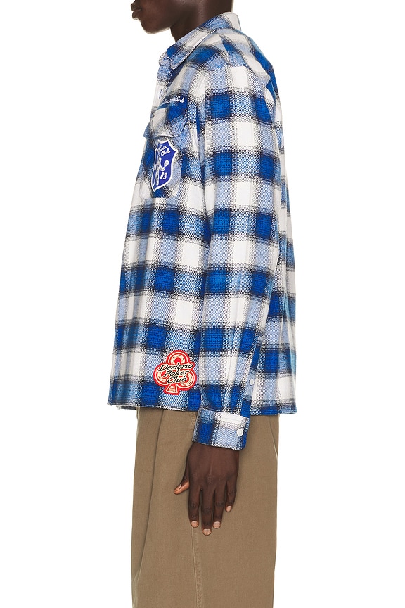 view 2 of 6 Society Long Sleeve Shirt in Lapis Blue