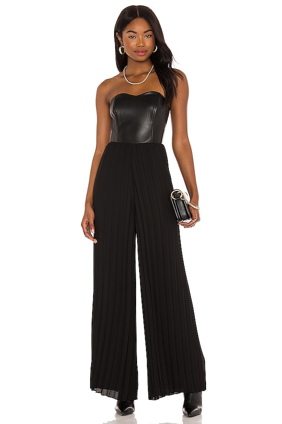 view 1 of 4 Give Me A Bustier Jumpsuit in Black