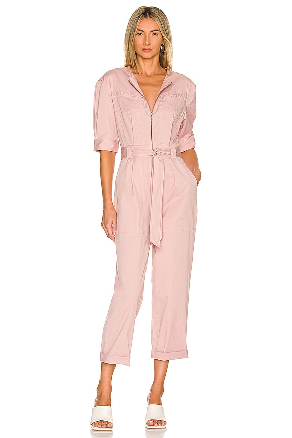 view 1 of 3 Flying Private Jumpsuit in Pale Pink