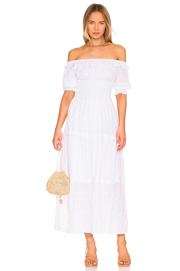 view 1 of 3 VESTIDO PEASANTRIES in White