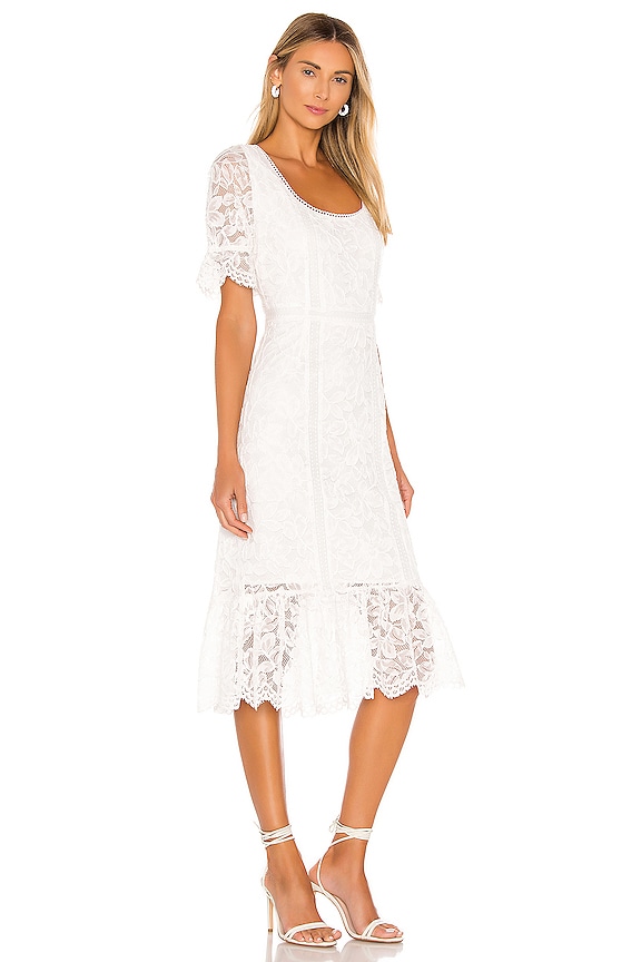 view 2 of 4 Just In Lace Midi Dress in Ivory
