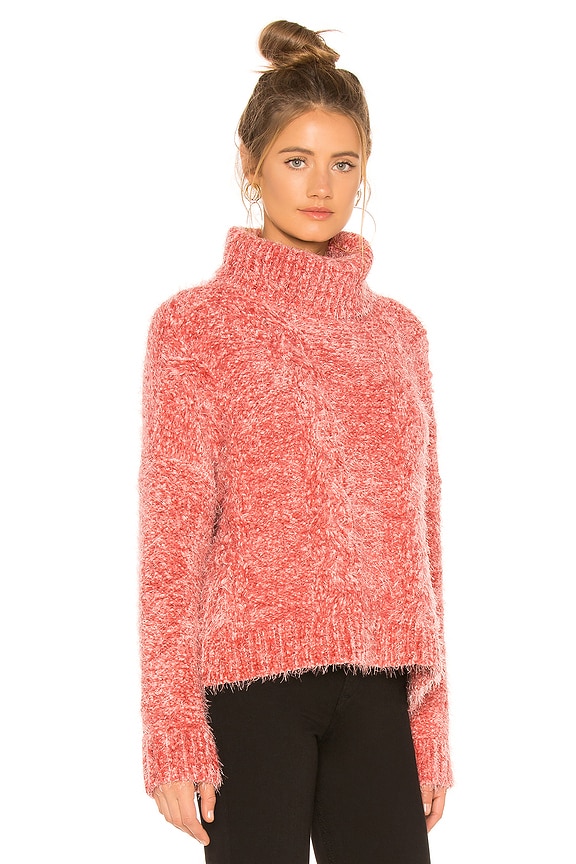 view 2 of 4 JACK by Steve Madden Eyelash Kisses Sweater in Blush Pink