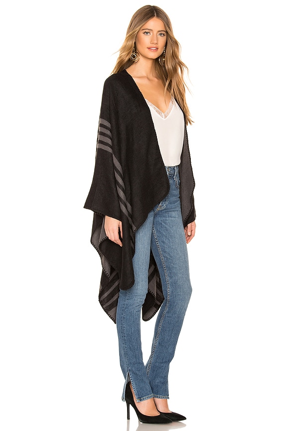 view 2 of 3 Roll With The Ponchos Poncho in Black