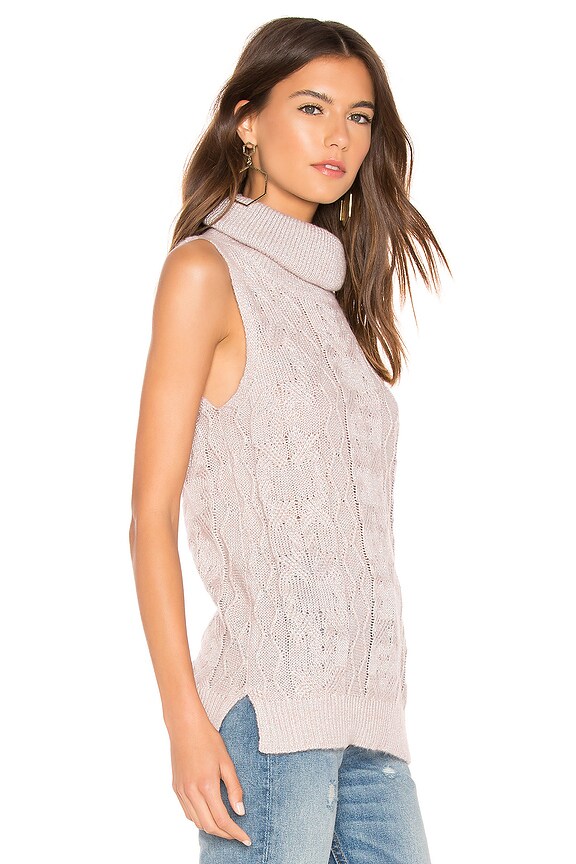 view 2 of 4 Sweater With Time Sleeveless Sweater in Mauve Rose
