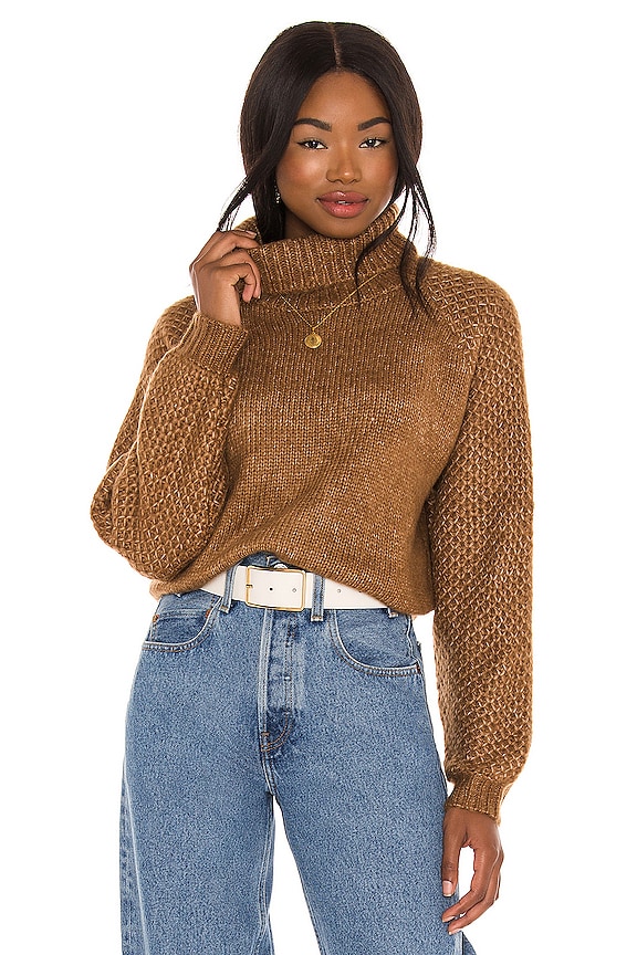 view 1 of 4 That Wing You Do Sweater in Dark Camel
