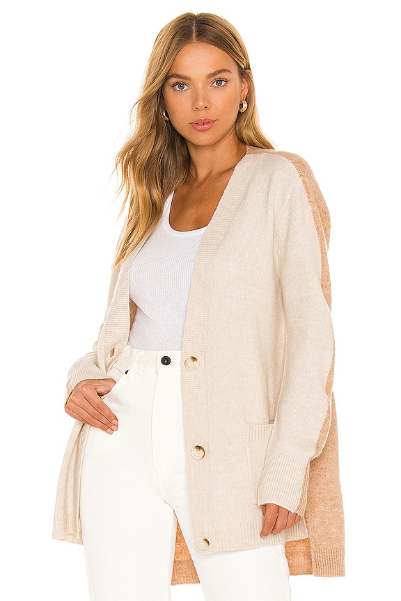 view 1 of 4 Study Date Cardigan in Light Camel