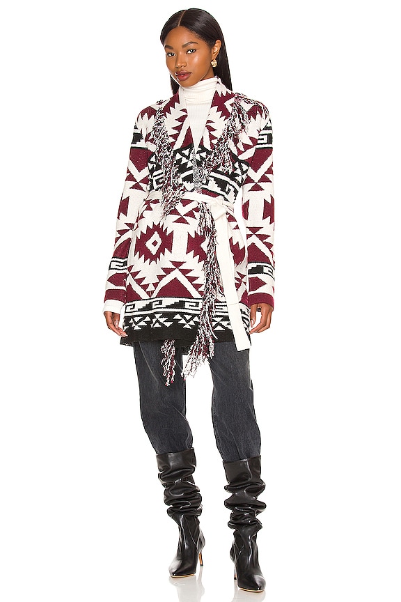 view 2 of 4 Wanderlust Cardigan in Beet