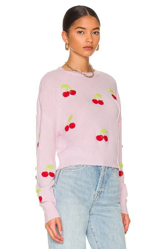 view 2 of 4 Cherry You Up Sweater in Lavender