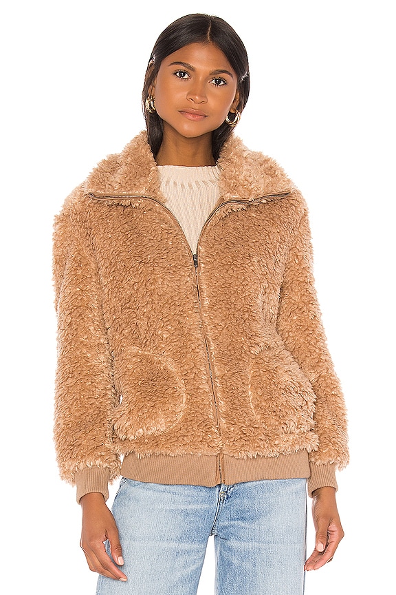view 2 of 5 Teddy Or Not Bomber Jacket in Camel