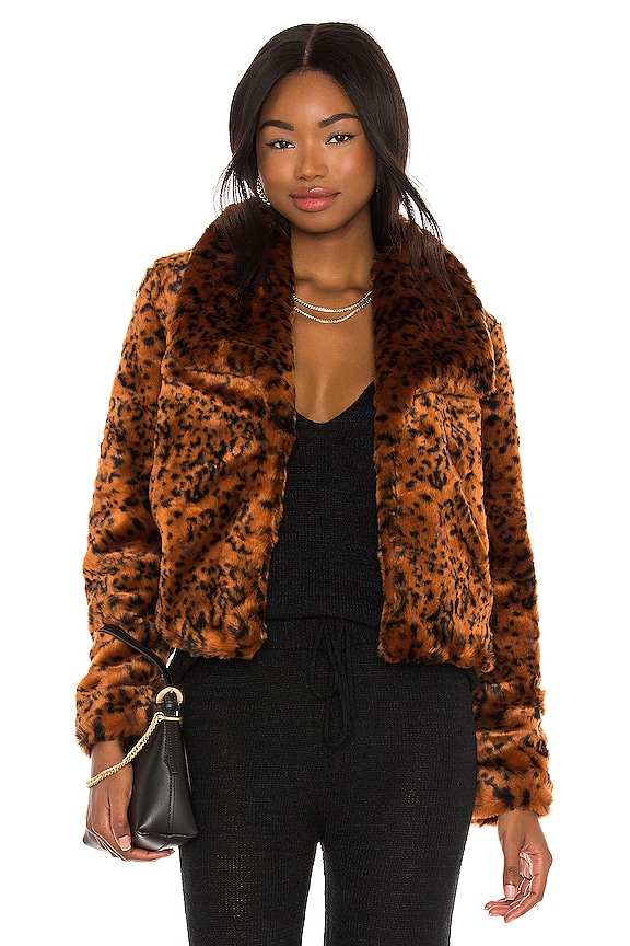 view 1 of 4 Leopard Queen Jacket in Rust