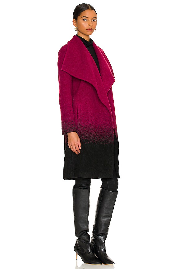 view 2 of 3 Ombre My Way Coat in Beet