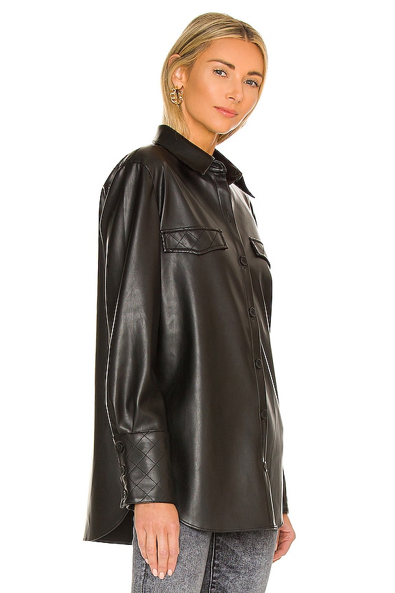 view 2 of 4 ТОП НА ПУГОВИЦАХ READY FAUX IT in Black