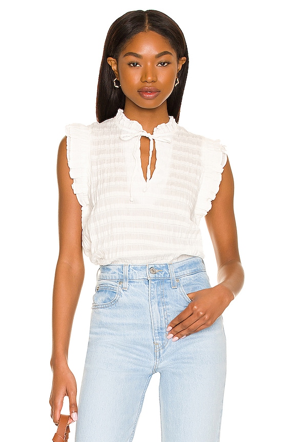 view 2 of 5 Hearts a Flutter Top in Optic White