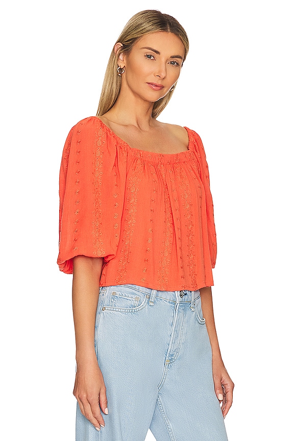 view 2 of 4 Puff Off Top in Ginger