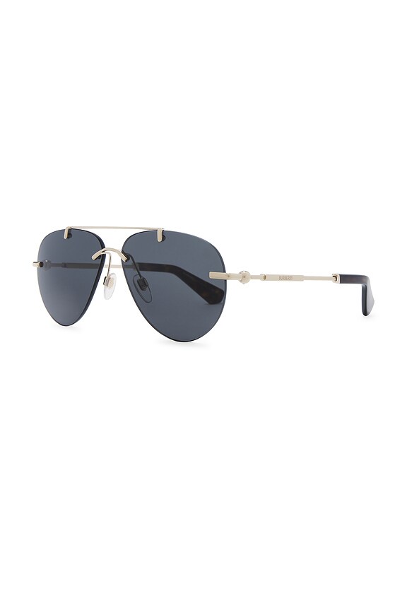 view 2 of 3 Aviator Sunglasses in Gold