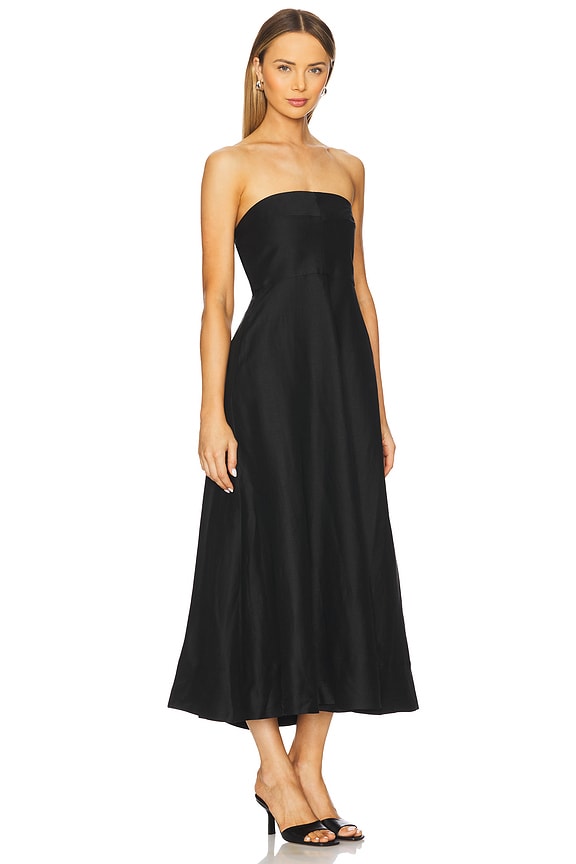 view 2 of 3 Bormio Strapless Maxi Dress in Black