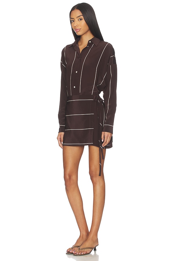 view 2 of 3 ROBE ORTA in Mocha Stripe