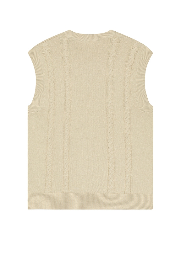 view 2 of 3 Navar Knitted Vest in Washed Stone