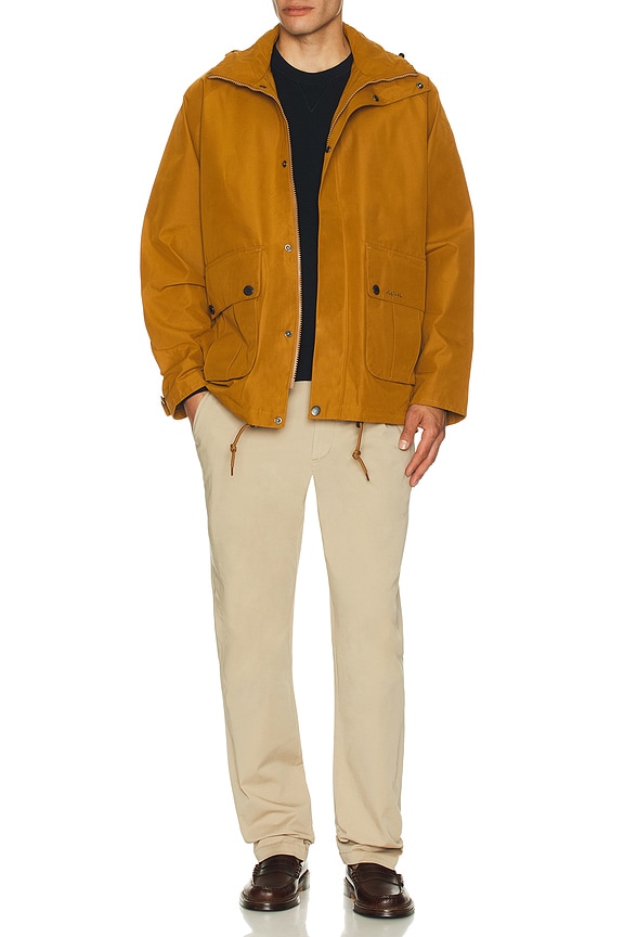 view 2 of 5 Re-engineered Hooded Wading Spey Showerproof Jacket in Bronze Brown