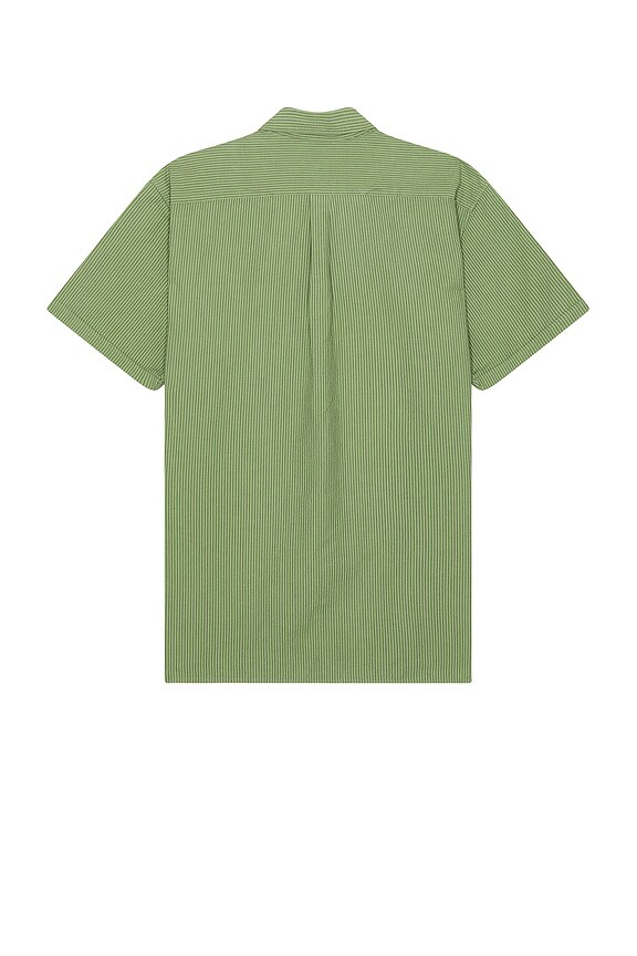 view 2 of 4 Thermond Seersucker Summer Shirt in Green