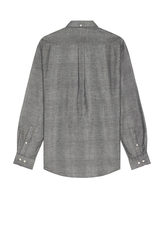 view 2 of 3 Buckley Tailored Herringbone Shirt in Grey Marl