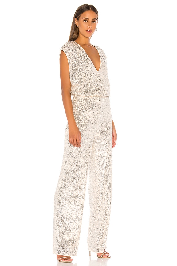 view 2 of 4 Sequin Skinny Jumpsuit in Corozo Combo