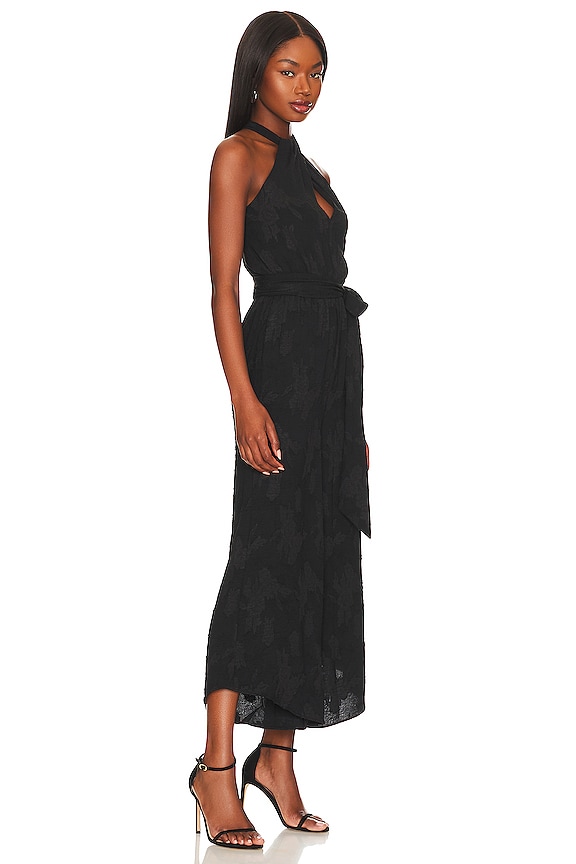 view 2 of 3 Halter Jumpsuit in Black