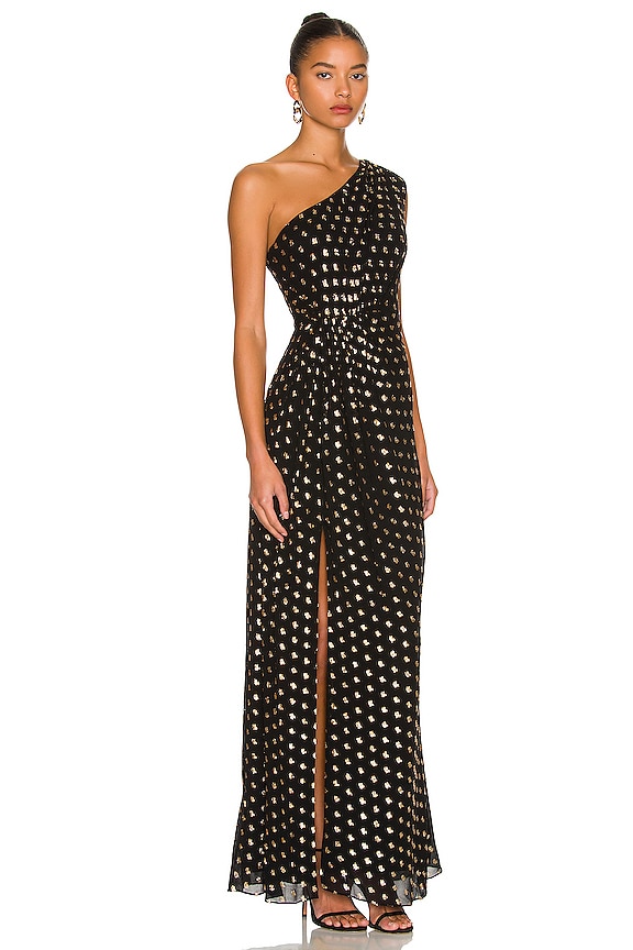 view 2 of 4 One Shoulder Gown in Black