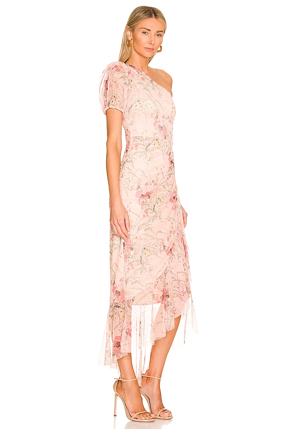 view 2 of 3 ONE SHOULDER ドレス in Sketched Floral Field