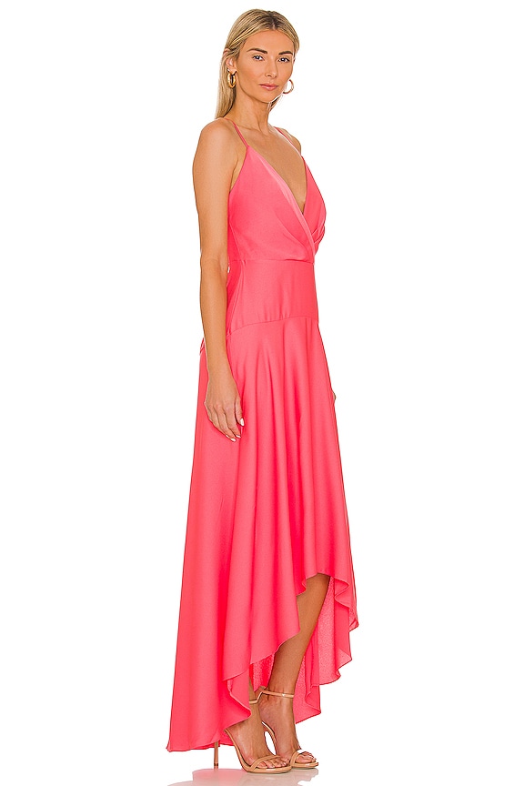 view 2 of 3 Crossback Evening Dress in Calypso Coral