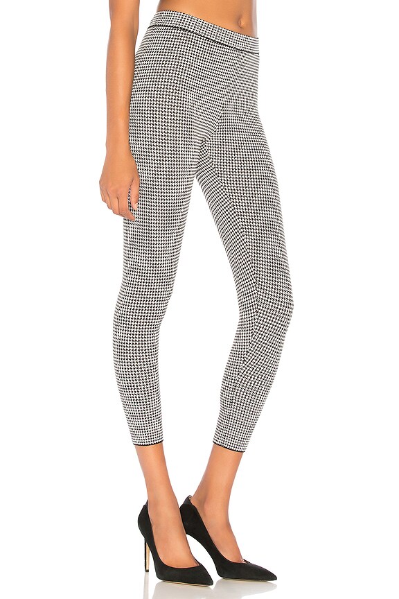 view 2 of 5 Mara Houndstooth Jacquard Legging in Black Combo