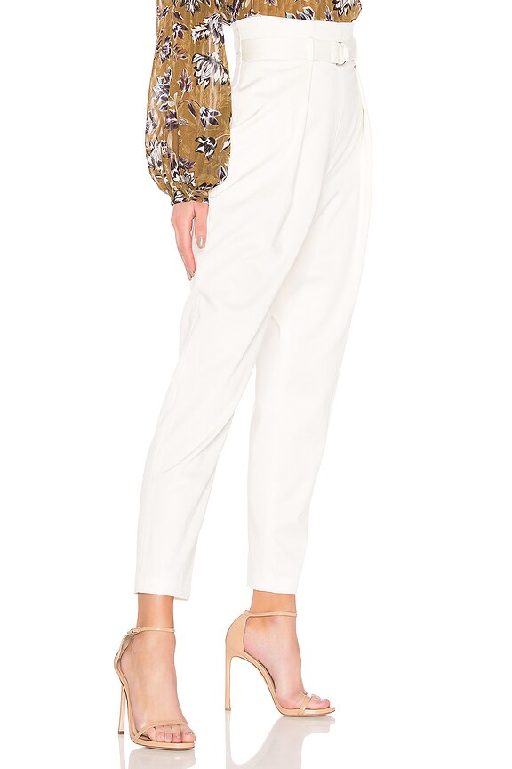 view 2 of 4 PANTALÓN CON TRABILLAS in Gardenia