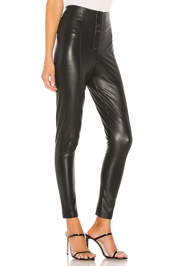 view 2 of 4 Faux Leather Legging in Black