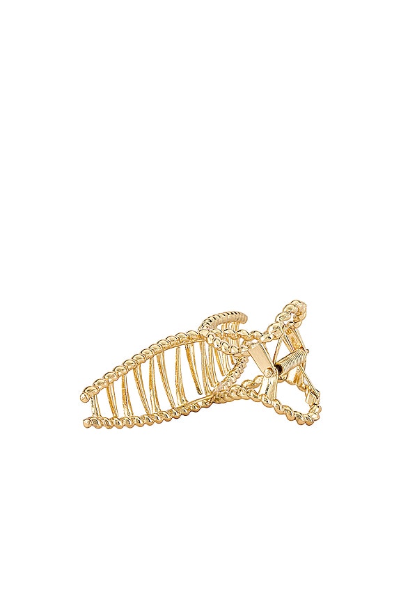 view 2 of 2 Rope Chain Hair Clip in Gold