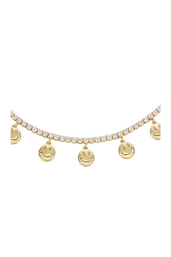 view 2 of 2 Million Dollar Smile Necklace in Gold