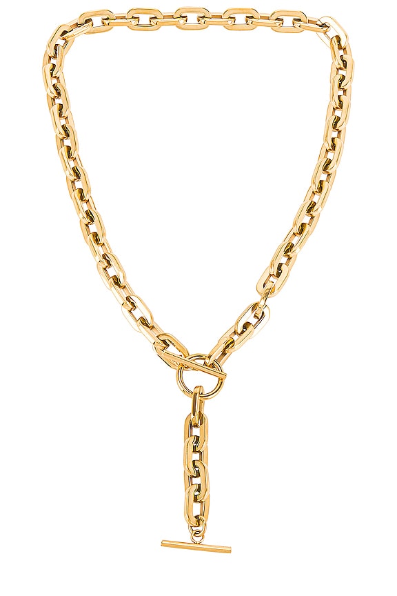 BRACHA Cameron Toggle Lariat Necklace in Gold | REVOLVE