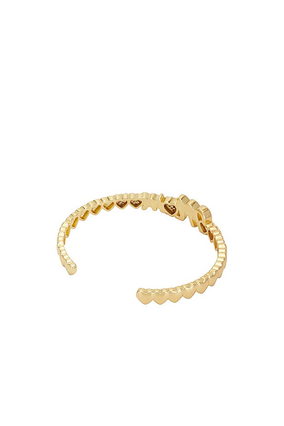 view 2 of 2 Mom Heart Cuff in Gold