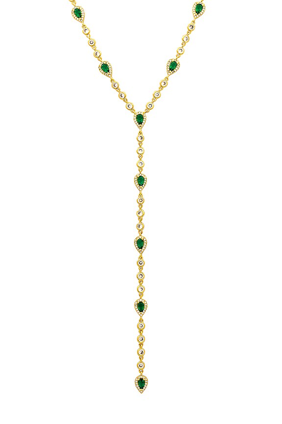 view 2 of 2 Gone With The Wind Lariat in Gold & Green