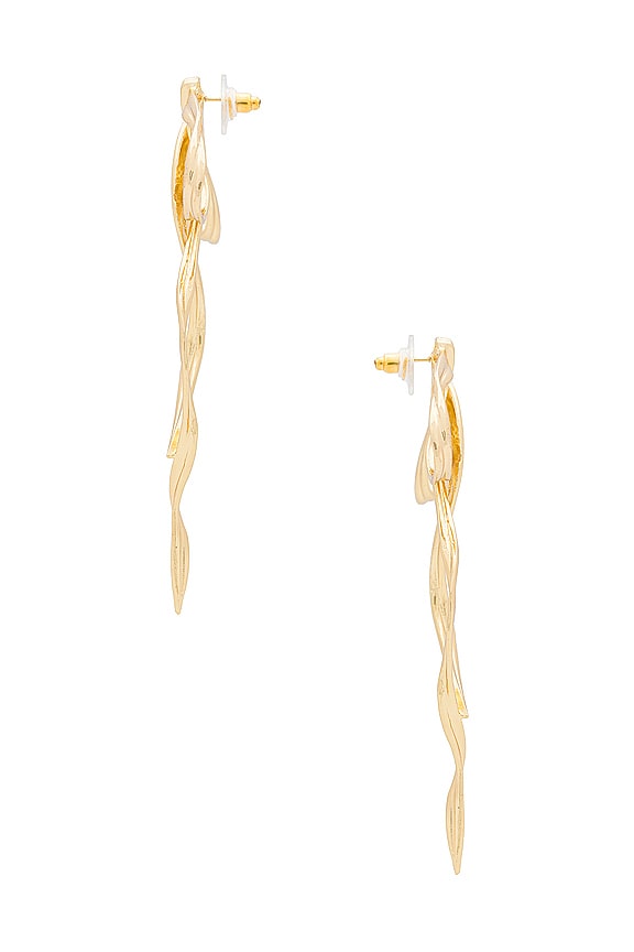 view 2 of 2 Grand Bow Earrings in Gold