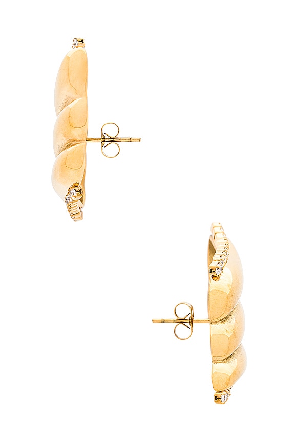 view 2 of 2 Lucia Winged Earrings in Gold