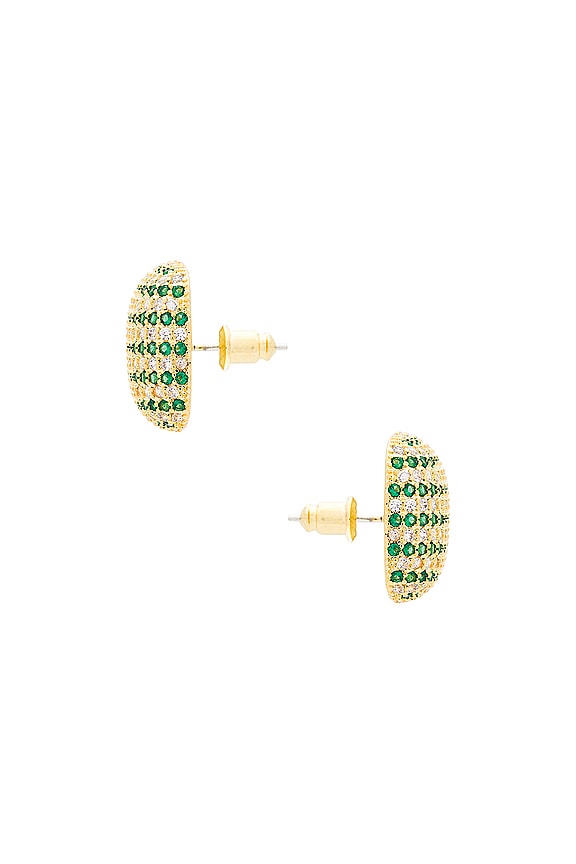 view 2 of 2 С ШИПАМИ ERIN in Gold & Green