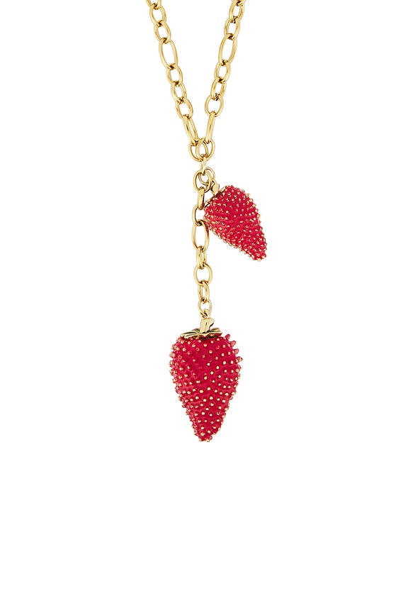 view 2 of 3 Strawberry Fields Lariat Necklace in Gold