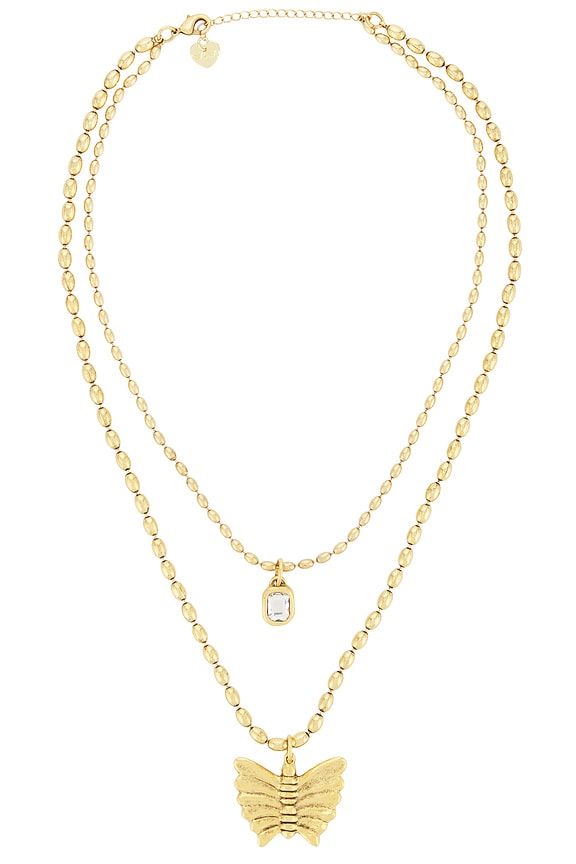 view 1 of 3 Iris Necklace in Unique Color & Gold in Unique Color & Gold 001