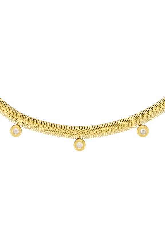 view 2 of 3 Adeline Necklace in Unique Color & Gold in Unique Color & Gold 001